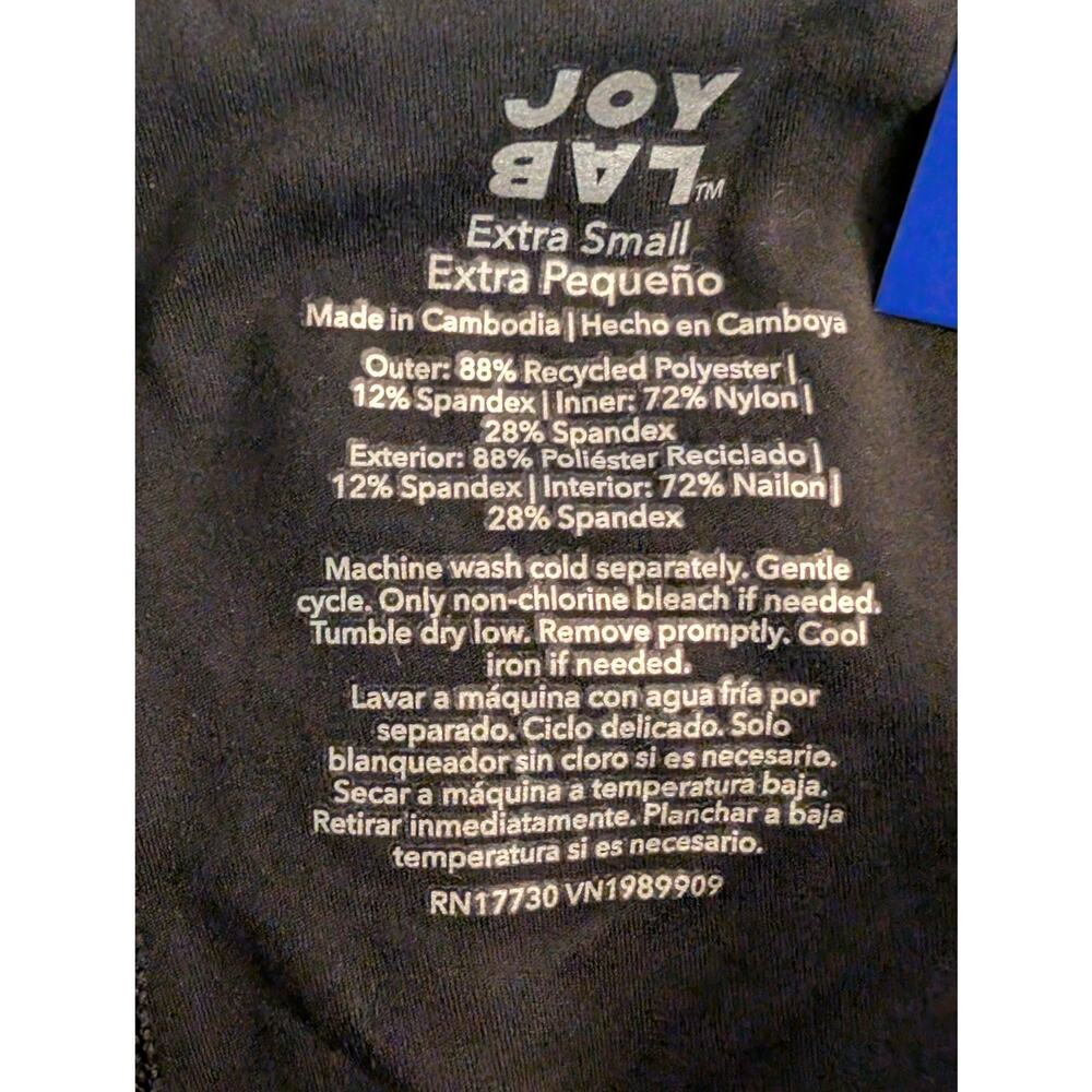 JoyLab Mid Rise Black Shorts XS - Picture 3 of 12